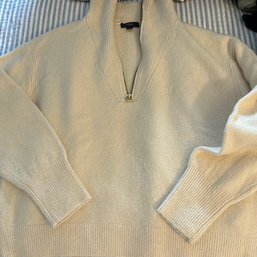 JCrew 1/4 zip sweater